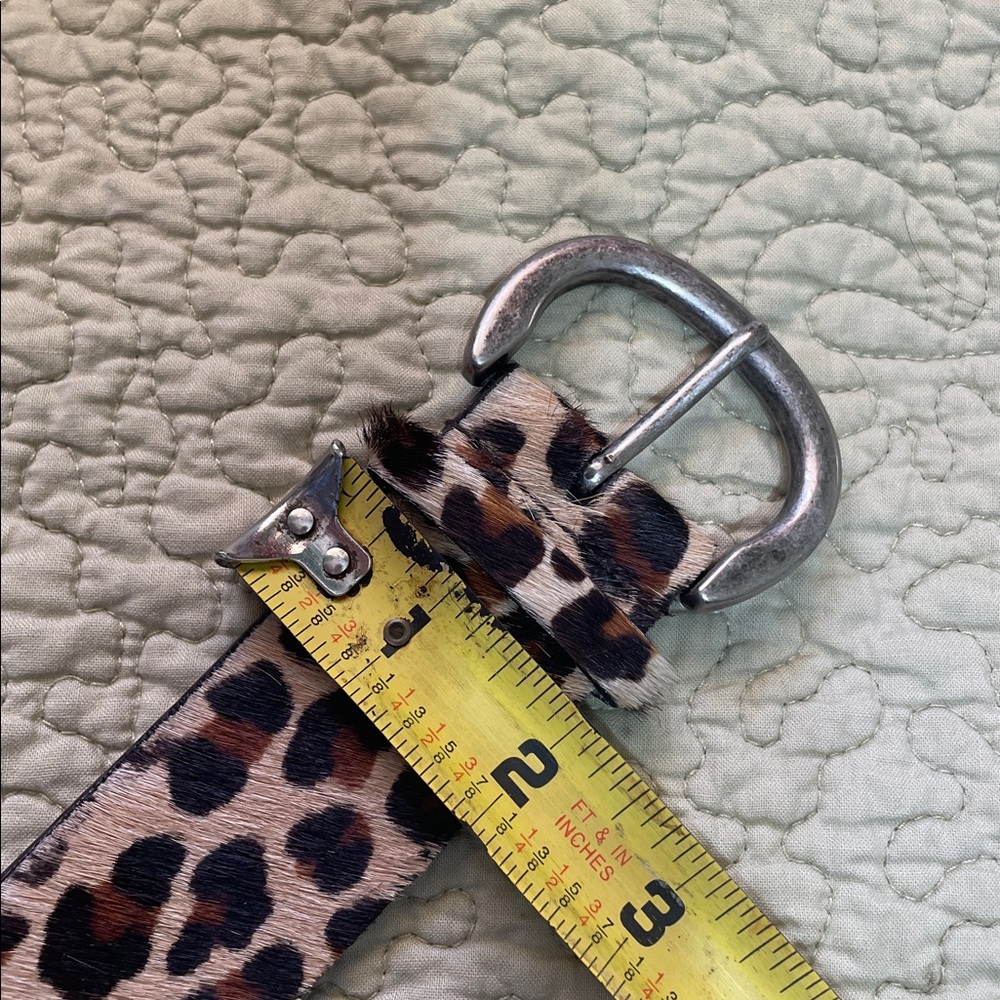 Nine W. calf hair, leopard print belt - Picture 6 of 6